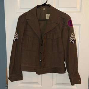 Brown Military Style Jacket